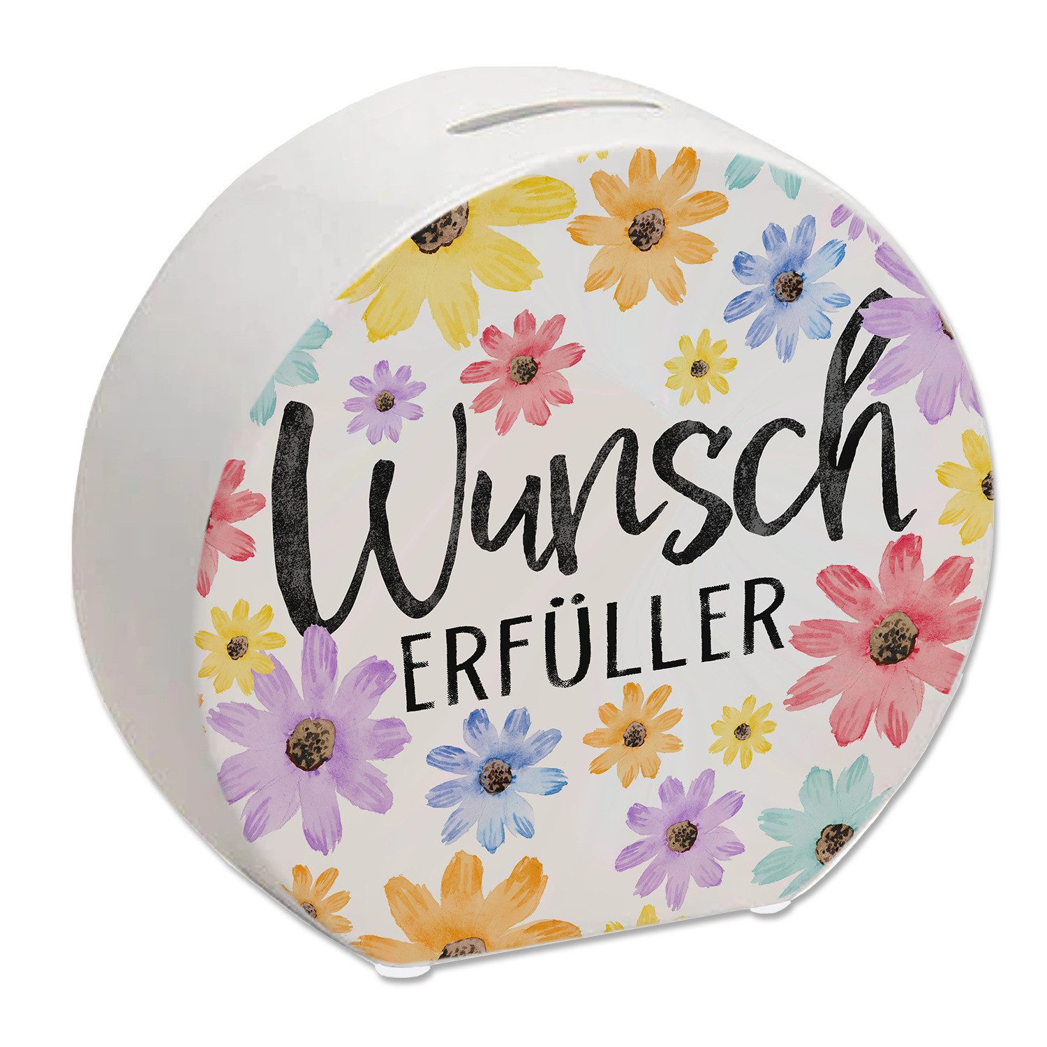 speecheese Spardose Blumen Spardose mit Spruch Wunscherfüller