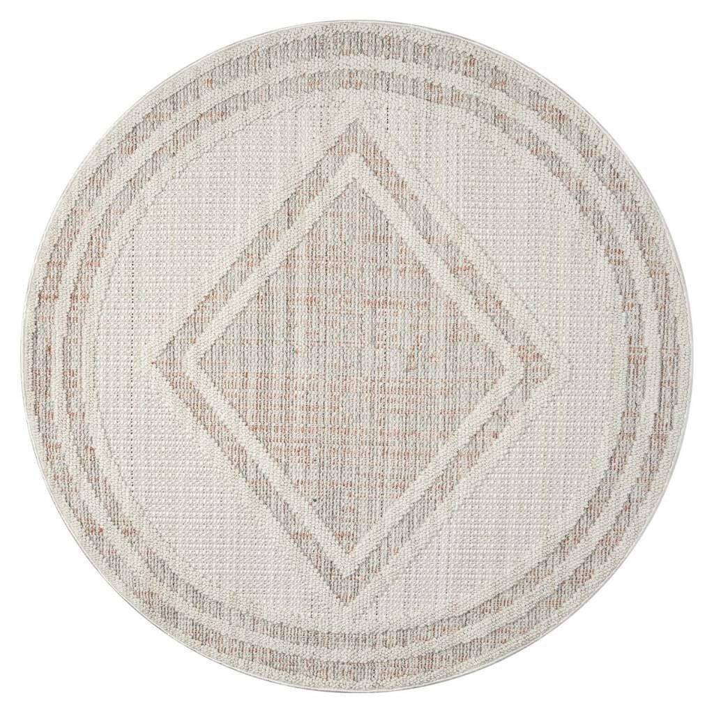 Carpet City Teppich »LINDO 8853«, rund, 11 mm Höhe, Kurzflor, Hochtief-Must günstig online kaufen