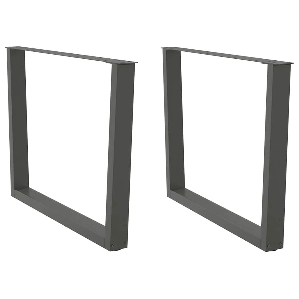 Tischgestell Esstisch Beine V-Form 2 Stück Anthrazit 100x72-73,3 cm Stahl