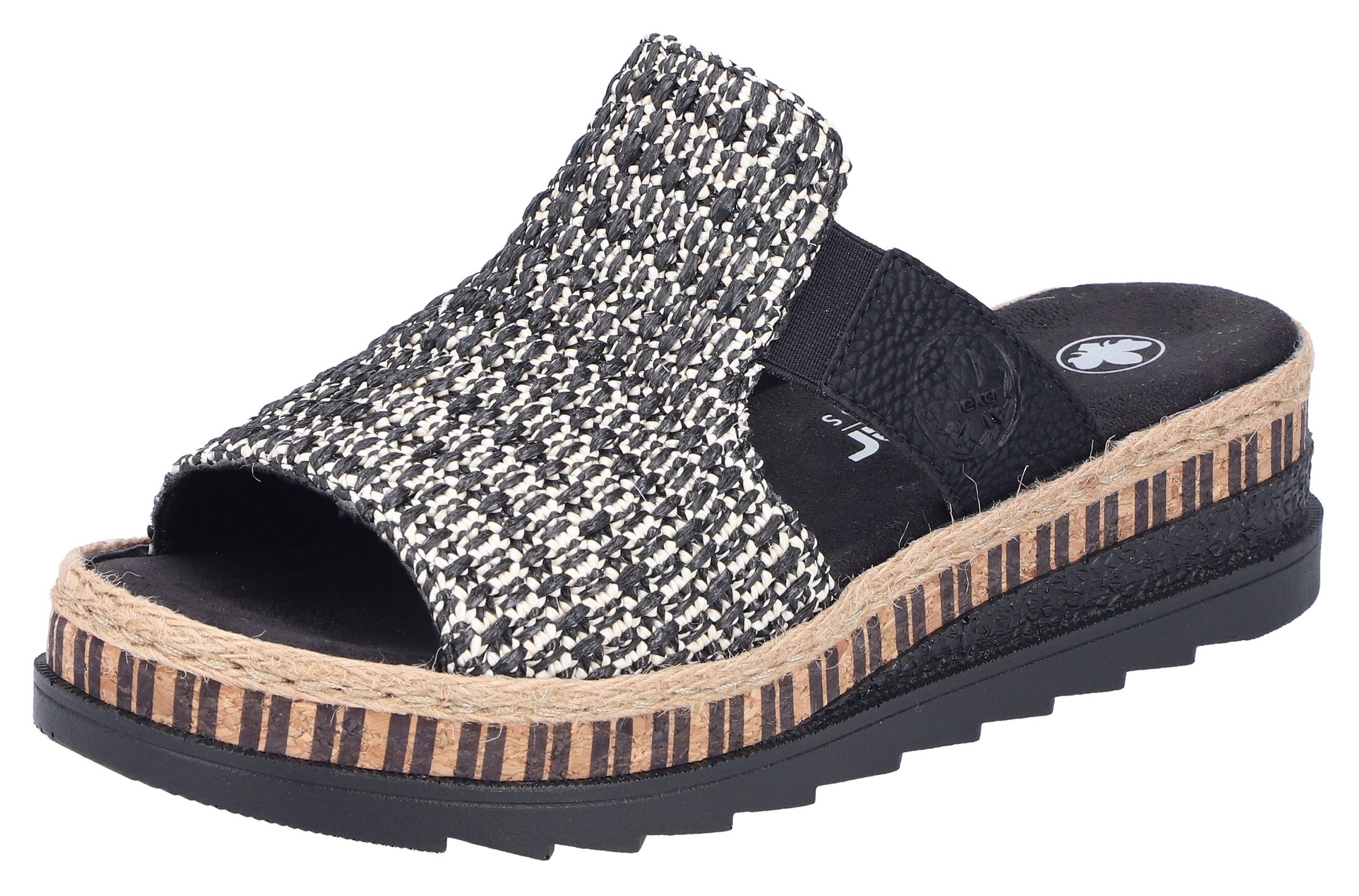 Rieker Keilpantolette Sommerschuh, Strandschuh, Urlaubschuh, Plateau, günstig online kaufen