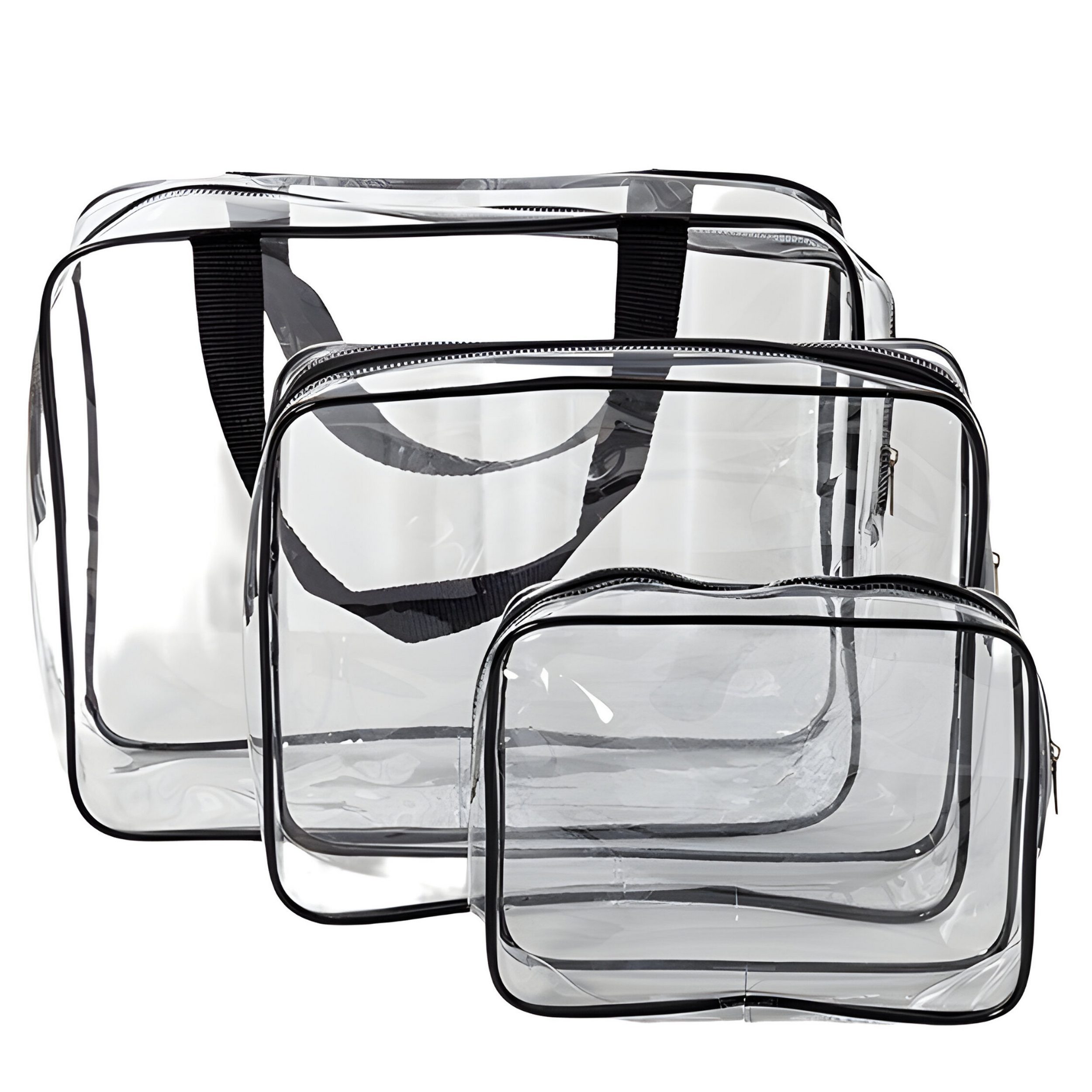 FELIXLEO Kulturbeutel Kulturbeutel Kosmetiktasche Wasserdichte Transparent Kulturtasche (3-tlg)