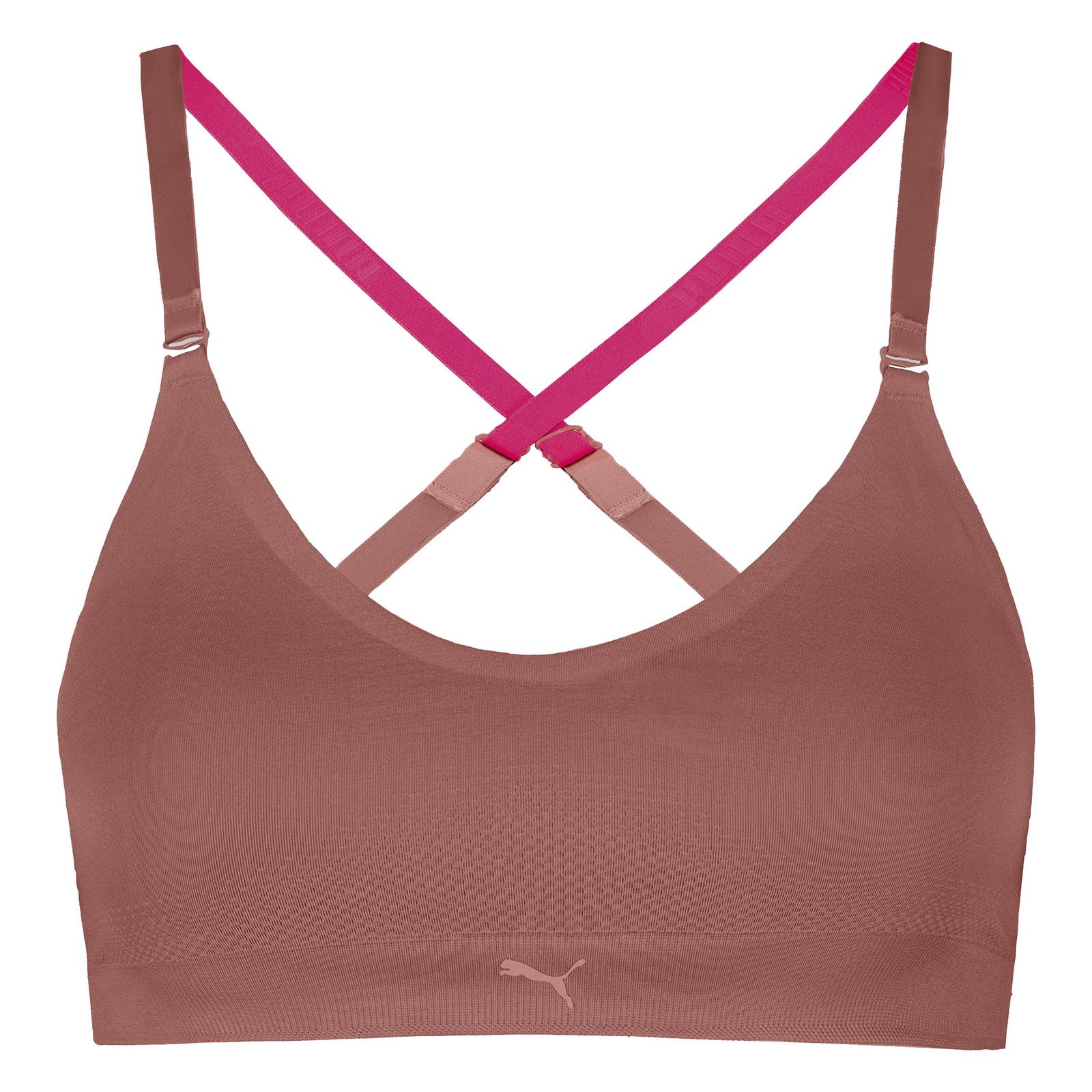 PUMA Sport-Bustier 3D Knit Sport Triangle Top (1-tlg) mit herausnehmbaren C günstig online kaufen