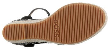 BOSS Madeira Keilsandalette, Sommerschuh, Sandale, Keilabsatz, mit verstellbarem Riemchen