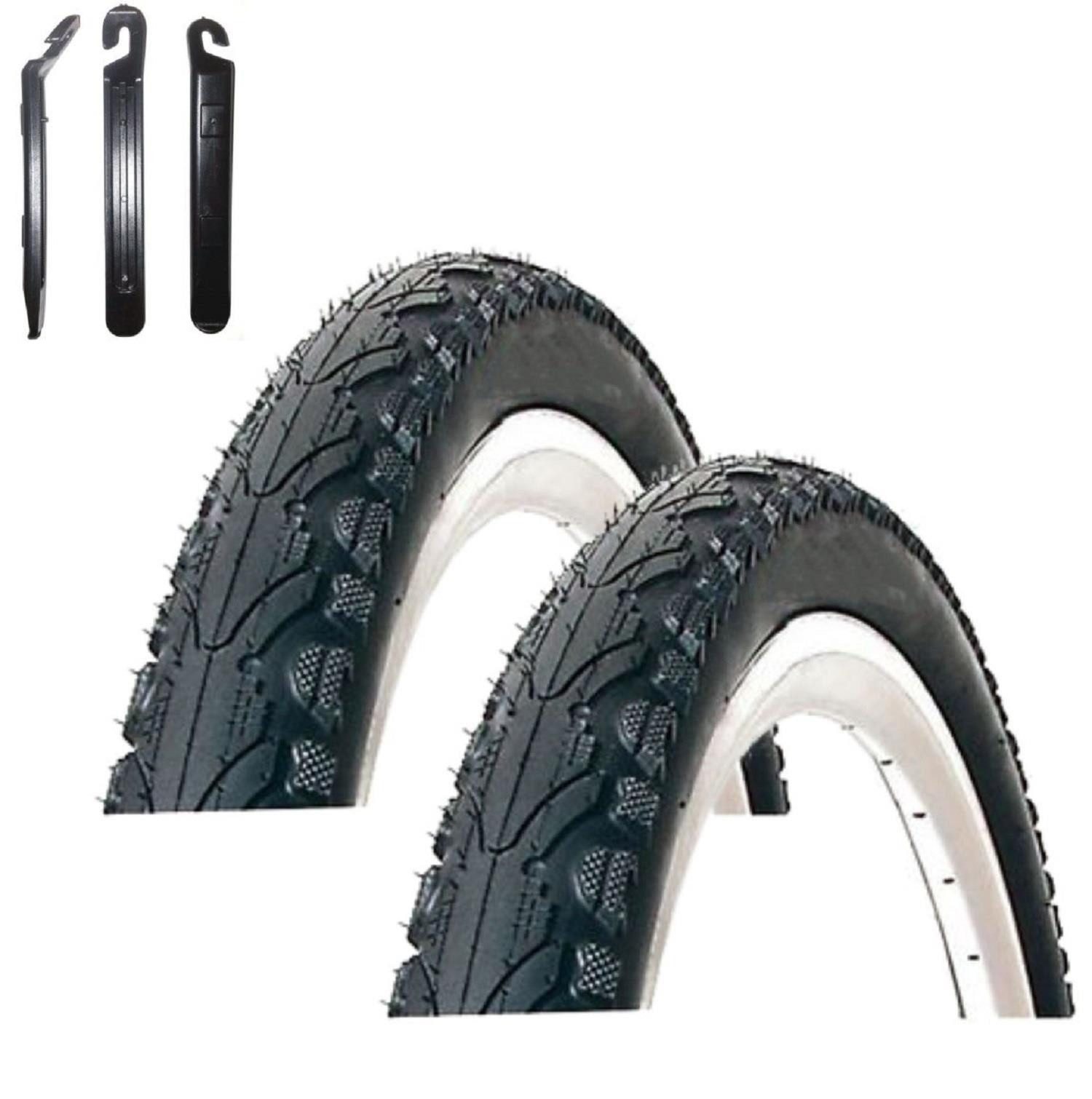 maxxi4you Fahrradreifen 2 x Kenda K-935 Fahrradreifen 24 x 1,75 (47-507) Schwarz inkl. RH