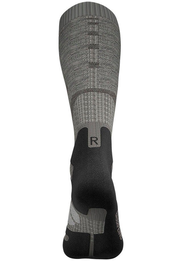 Bauerfeind Compression mit Outdoor Sportsocken grey/M Socks Merino Kompression stone