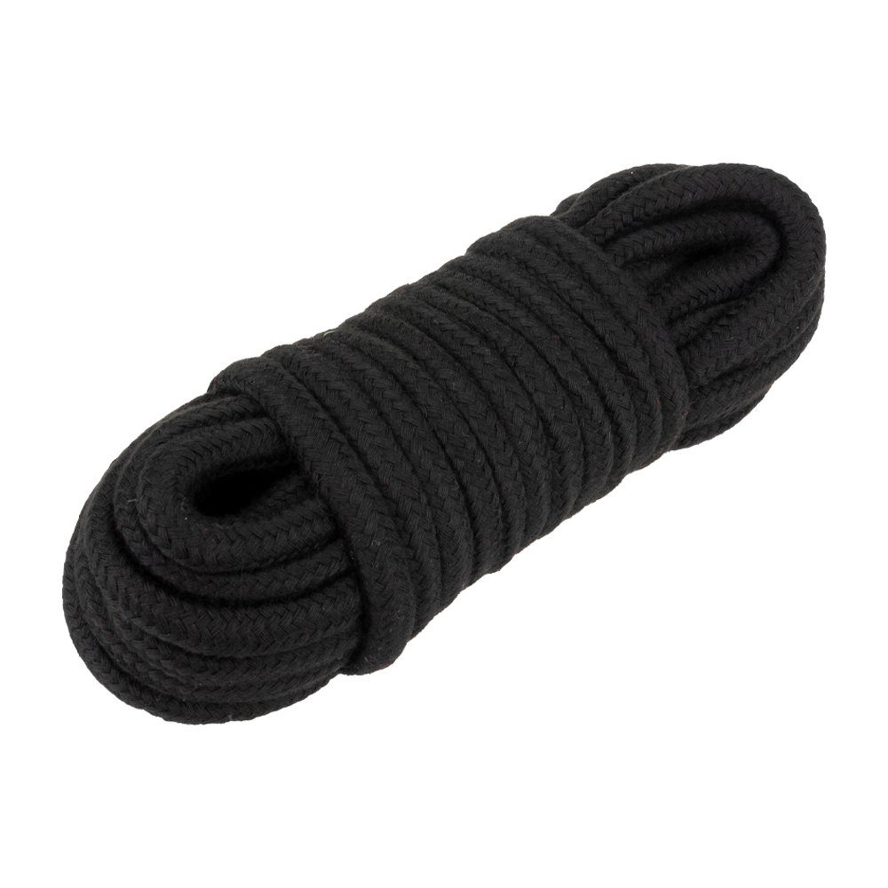 Sandritas Bondage-Seil 10 m Shibari Baumwolle BDSM Schwarz Seil Bondage Fesselspiele