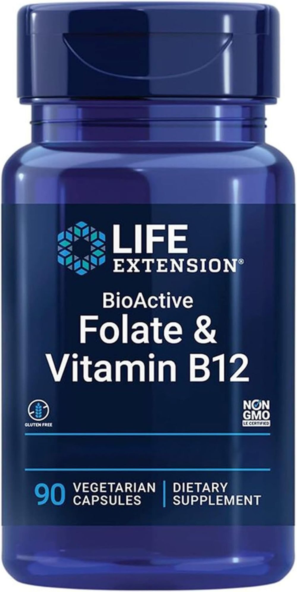 Life Extension Life Extension Bioactive Folate&Vitamin B12- 90 veg. Kapseln Kapseln