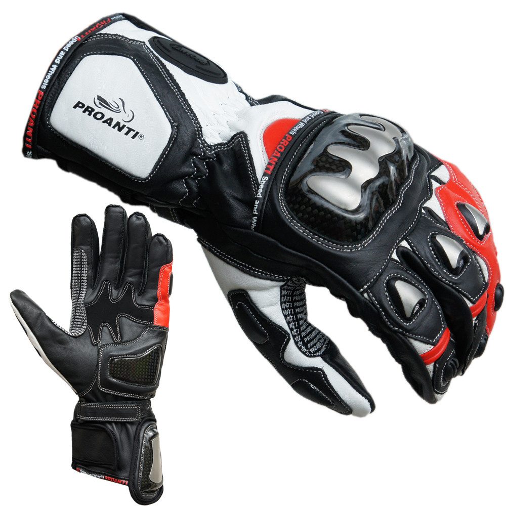 PROANTI Motorradhandschuhe PROANTI Motorradhandschuhe Racing Pro rot günstig online kaufen