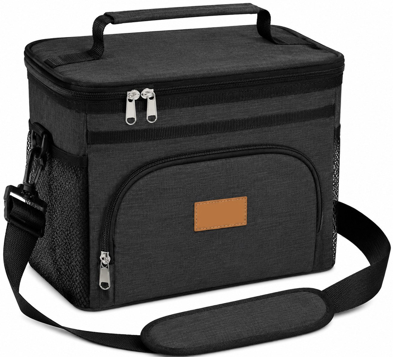 Diwzbyn Lunchbox Lunchbag Isoliert Unisex, Kühltasche, Auslaufsicher mit 4 Taschen, Mit verstellbarem Schulterriemen, für Arbeit, Picknick & Reisen