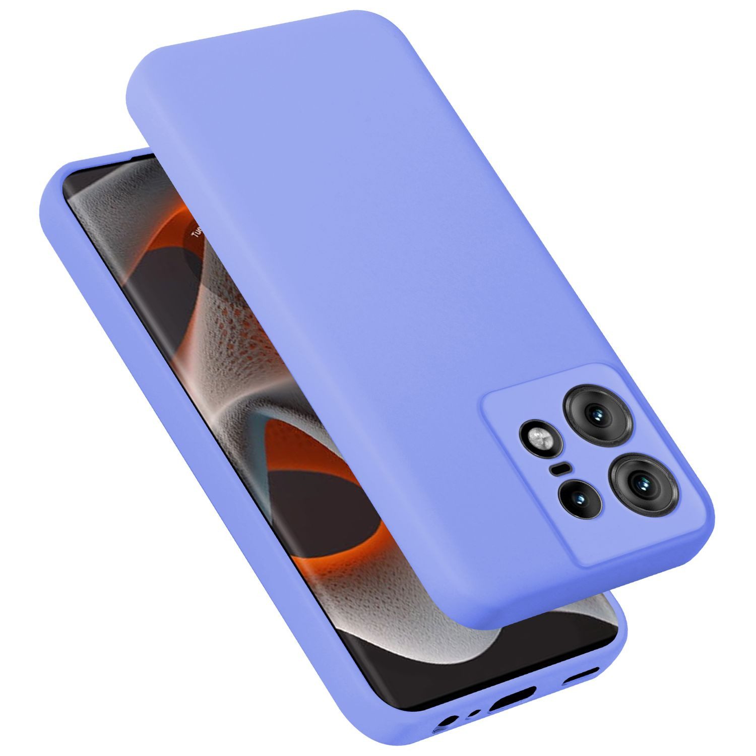 Cadorabo Handyhülle für Motorola Moto Edge 50 Pro Hülle Motorola Moto Edge 50 Pro, Flexible Hülle TPU Silikon Schutzhülle Back Cover Case