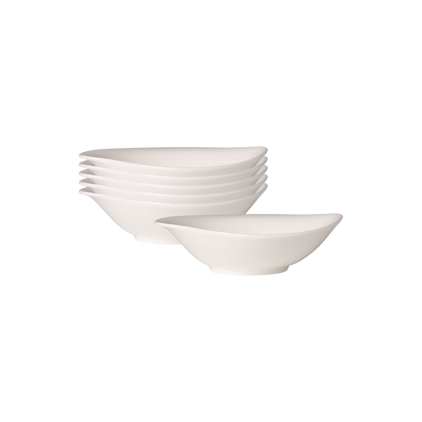 Villeroy & Boch Schale New Cottage Basic Schalen 15 x 13 cm 6er Set, Porzellan, (6x Schale, 6-tlg)