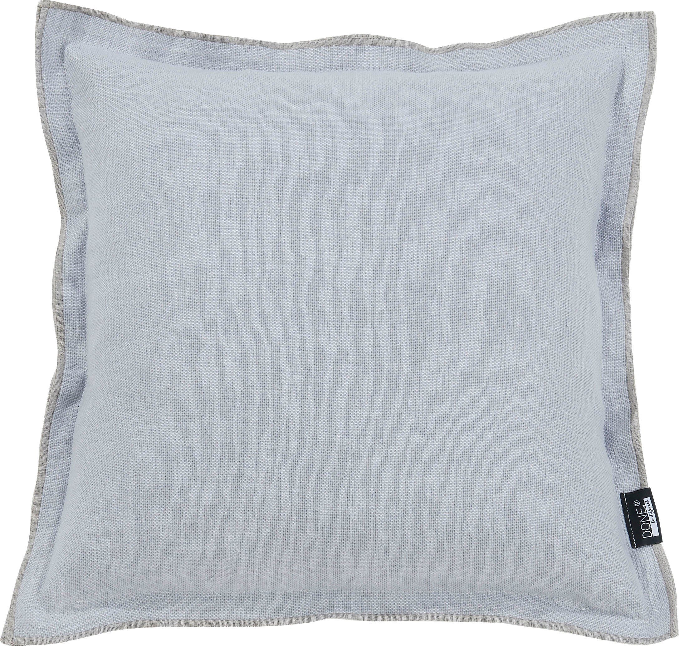 done.® Dekokissen Lene, unifarben, Reißverschluss, Kissenhüle ohne Füllung, 1 Stück