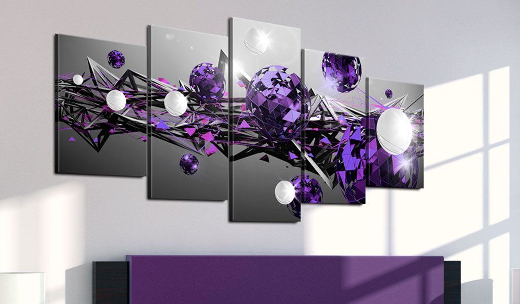 Artgeist Wandbild Purple Solar System