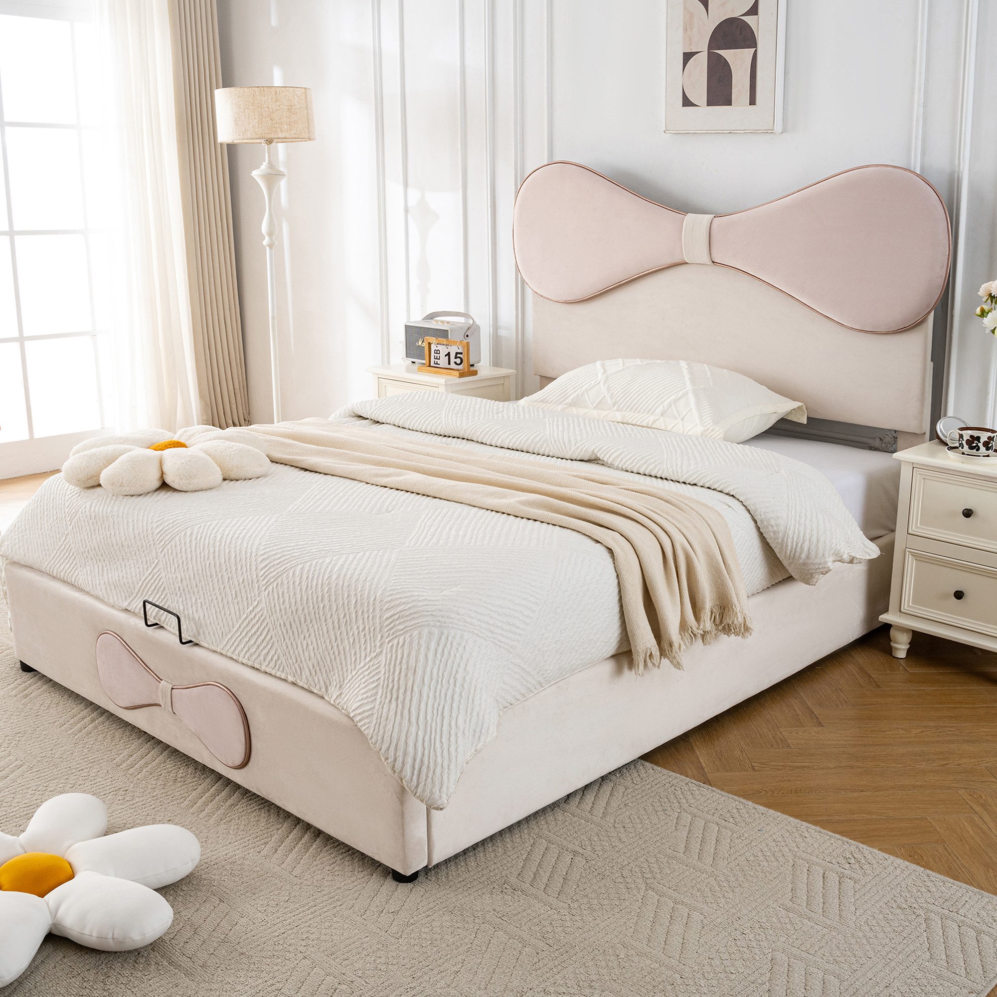 TavilaEcon Boxspringbett Hydraulisch Polsterbett, Doppelbett mit verstellba günstig online kaufen