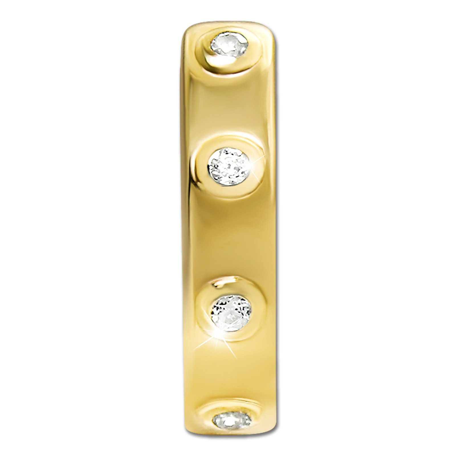 GoldDream Paar Creolen GoldDream Creole Dots Zirkonia 8K Gold (Creolen), Da günstig online kaufen