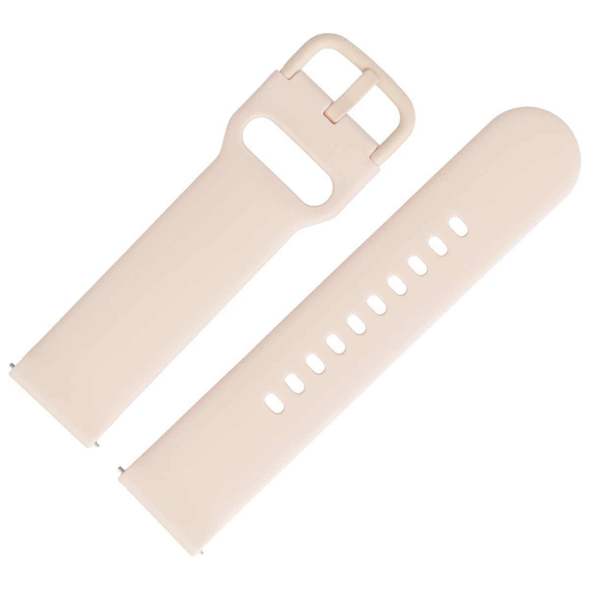 MARBURGER Uhrenarmband 20mm Silikon Fitness Smartwatch XS Extra Kurz Rose