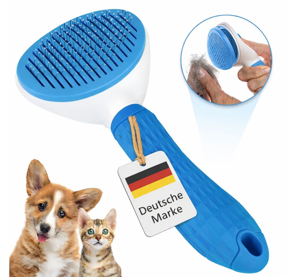 LINUMA Fellbürste Katzenbürste & Hundebürste Bürste für Katze & Hund Haustierhaare