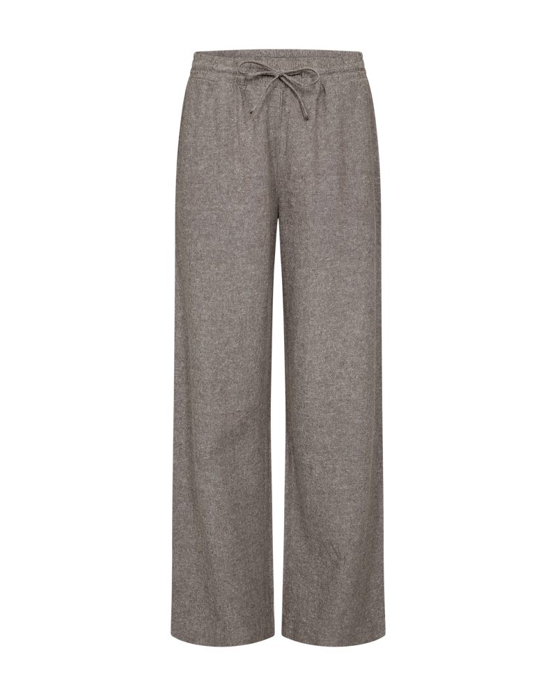 FREEQUENT Leinenhose FQLAVA-PANT Sommerhose aus Leinenmix und mit Kordelzug