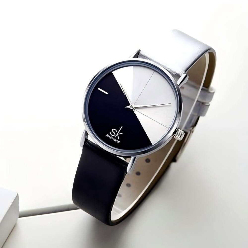 Toomoke Quarzuhr Quarzuhr, Multifunktionsuhr Armbanduhr, Chronograph Damenuhr, Echtes Rindsleder Uhr für Damen modisch und leger