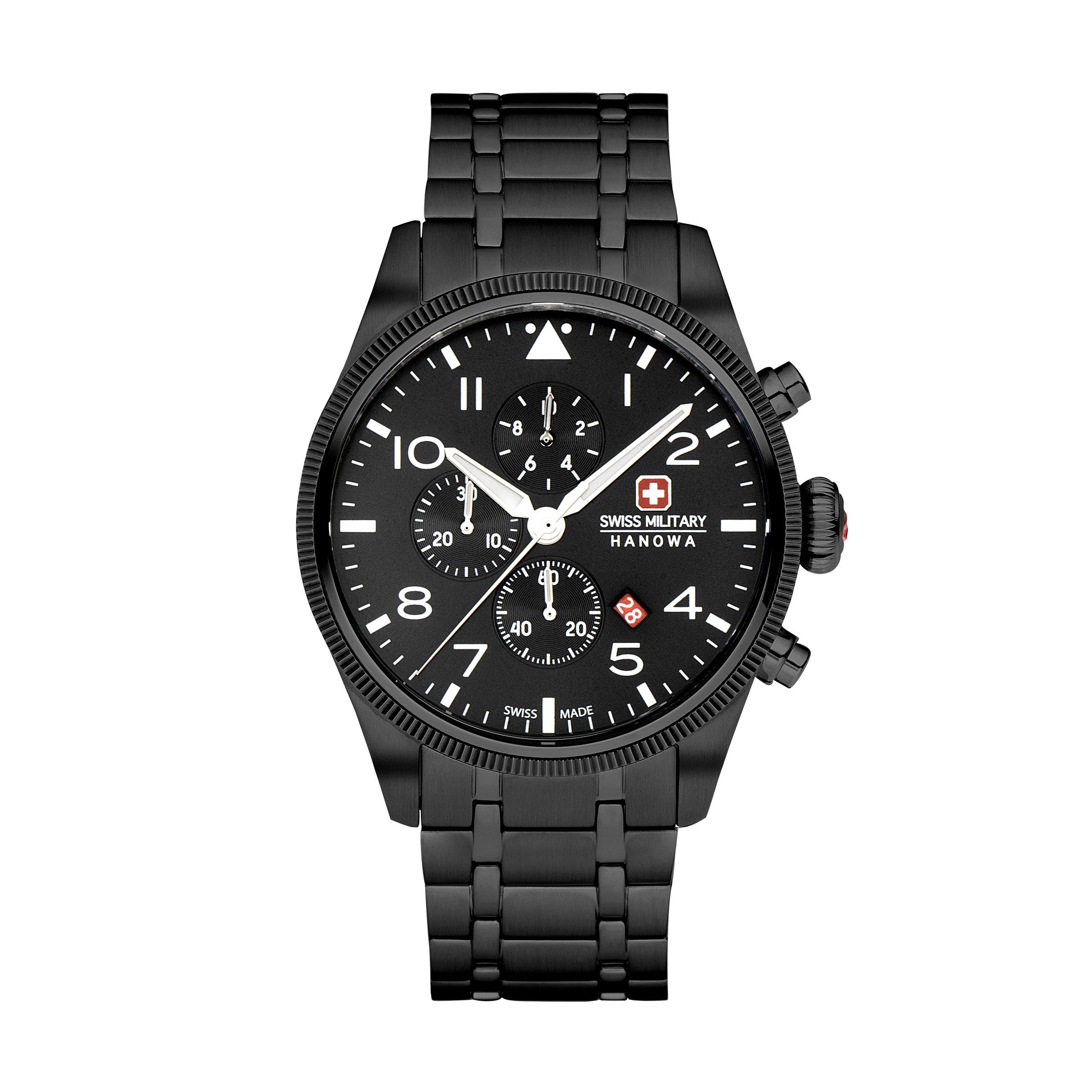 Swiss Military Hanowa Quarzuhr Quarzuhr Herrenuhr 43 Quarz Herren