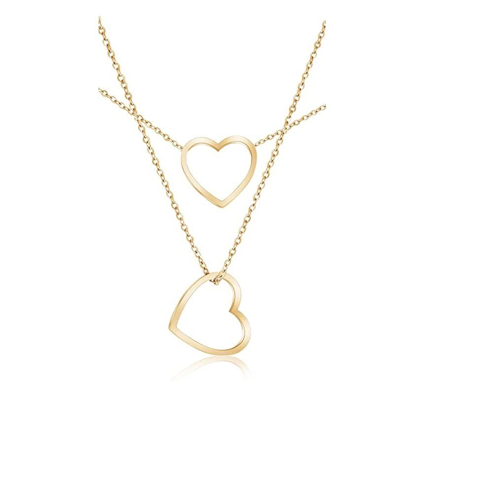 Einzelstück Kette mit Anhänger Halskette Mama Herz Muttertag Geschenk 925 Sterling Silber vergoldet, verstellbare Halskette