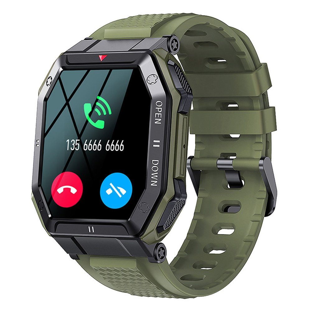 GelldG Smartwatch Herren 1,85" mit Telefonfunktion, Fitness Tracker  Smartwatch