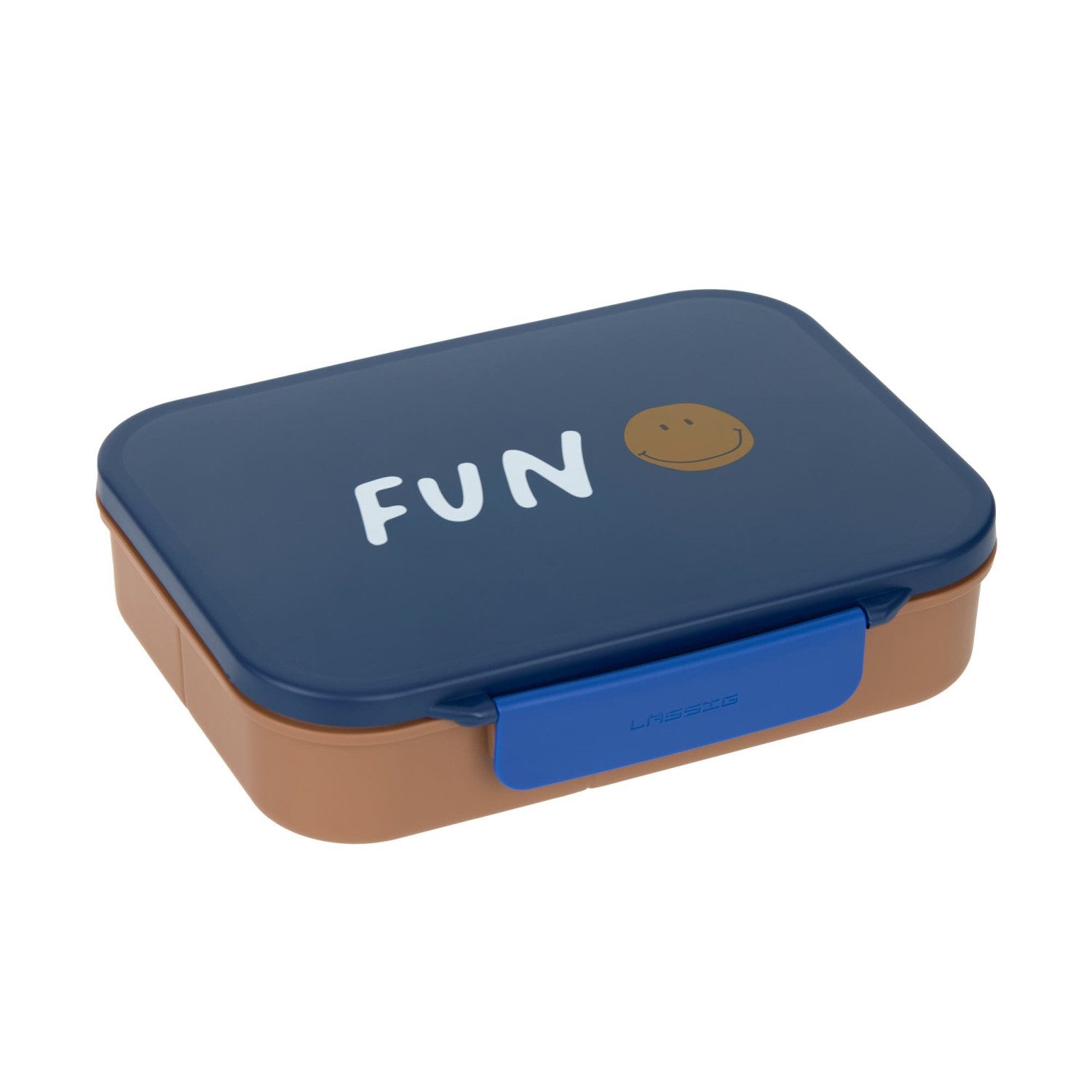 LÄSSIG Lässig Brotdose Kinder - Bento Lunchbox Little Gang Smile, navy