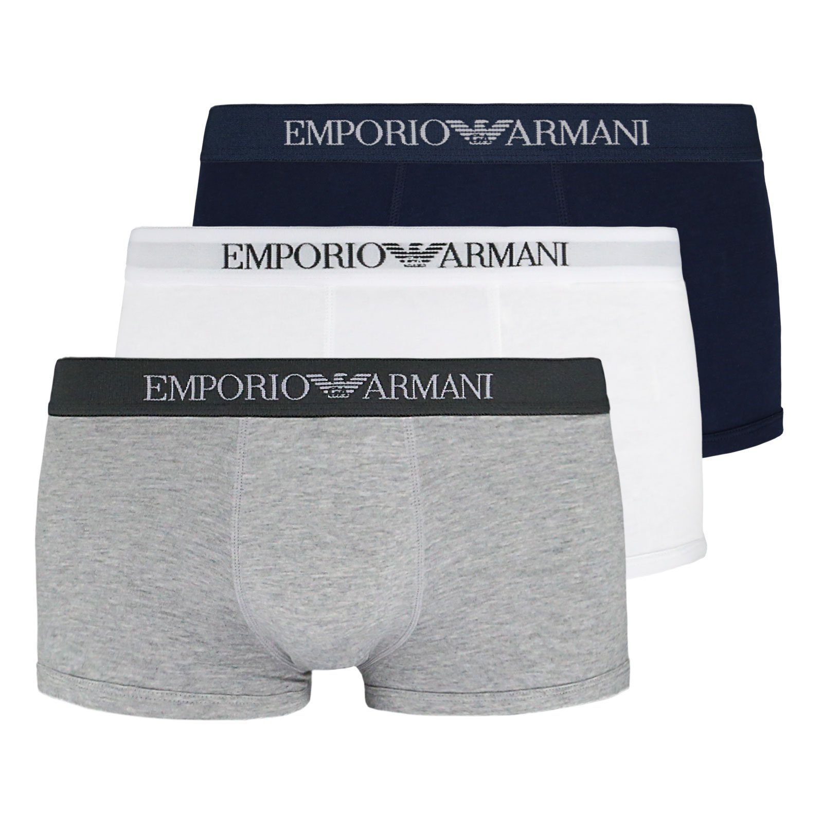 Emporio Armani Trunk Pure Cotton (3-St) günstig online kaufen
