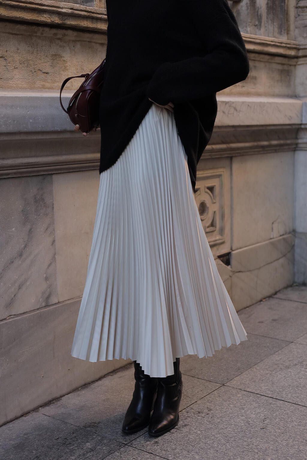 touche prive Faltenrock Elastisch Taille Maxi günstig online kaufen
