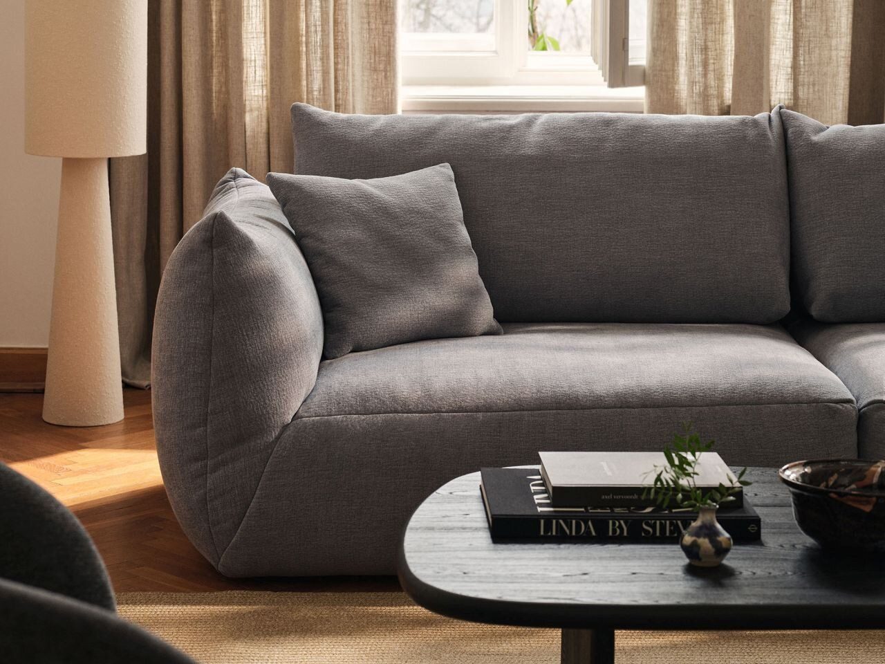 Micadoni Sofa-Eckelement Chris, Modul Mittelgroß 1-Sitzer