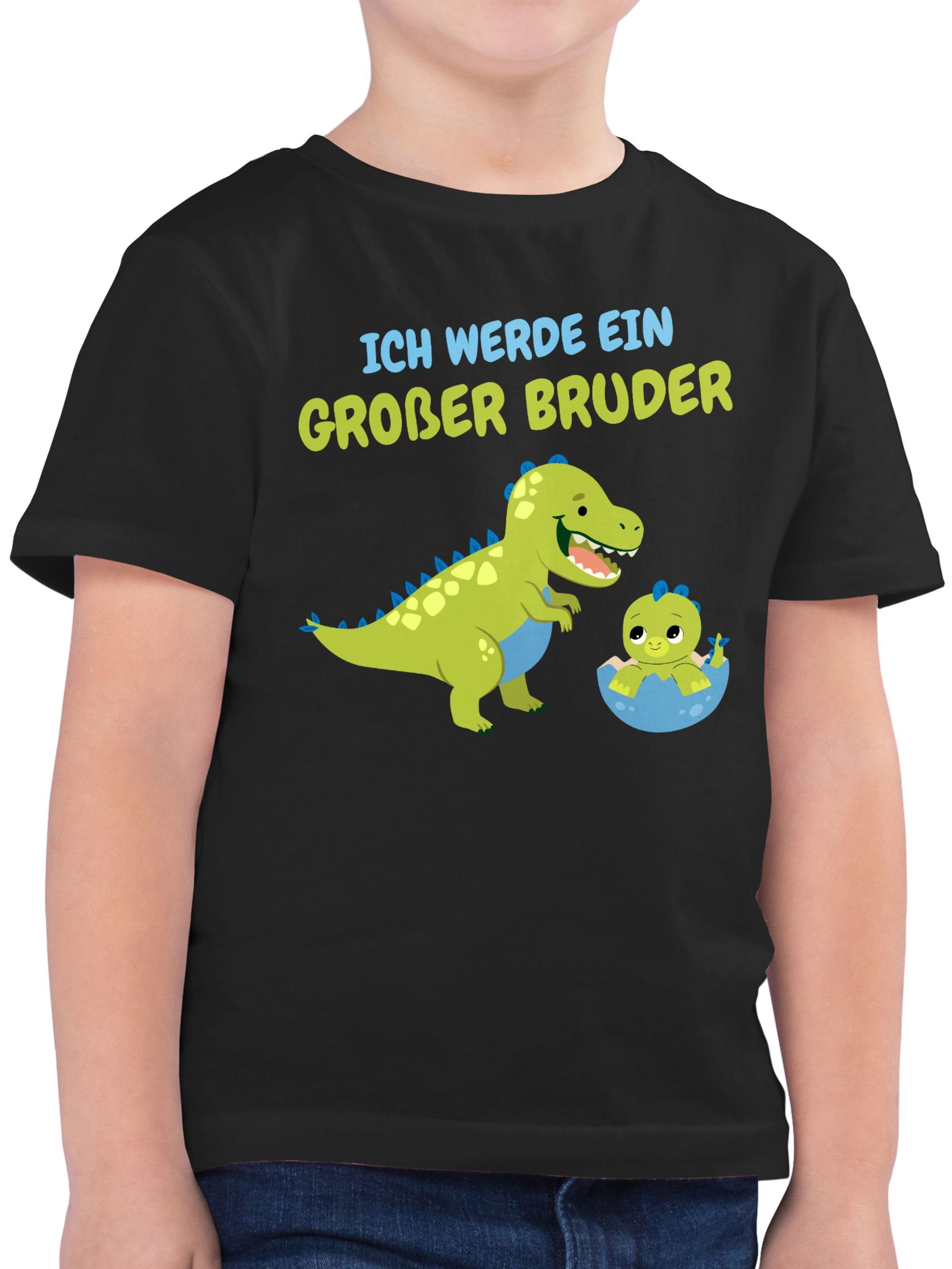 Shirtracer T-Shirt Ich werde ein großer Bruder Großer Bruder 02 Schwarz | T-Shirts