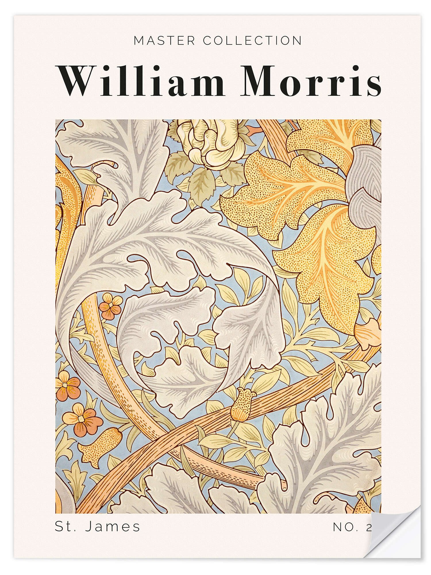 Posterlounge Wandbild St. James No. 26, William Morris, erhältlich als Poster, Leinwandbild, Wandsticker oder Acrylglasbild
