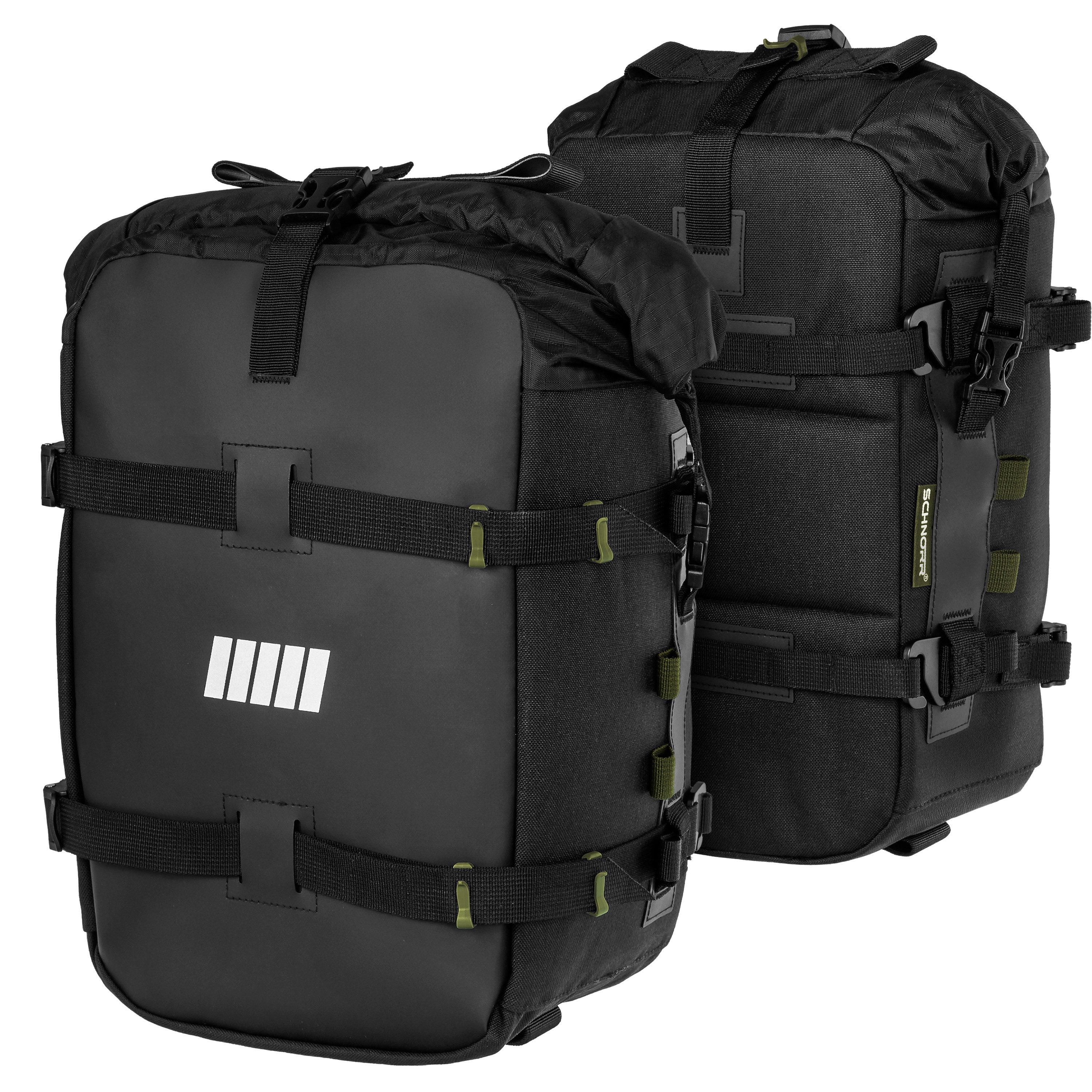 Gepäckträgertasche Motorrad Seitentasche / Hecktasche - 12 L+2 18 L- wasserdicht, 3er Set