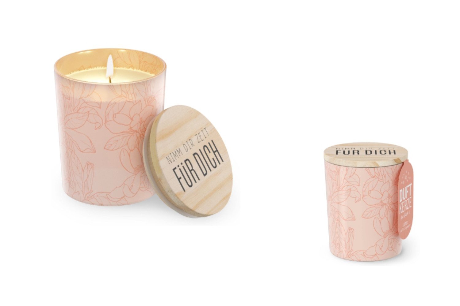 La Vida Geschenk für Dich Duftkerze la Vida Duftkerze im Glas mit Deckel, Lotus-Duft, Serie RELAX, Brenndauer ca. 30 Stunden