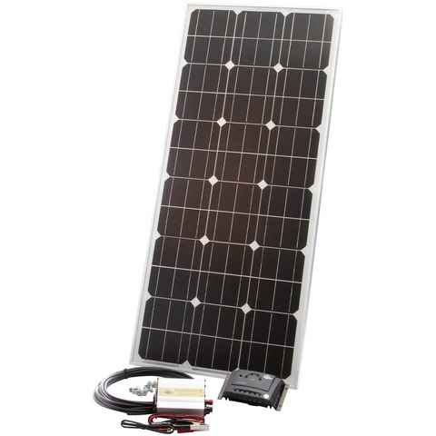 Sunset Solarmodul Stromset AS 75, 72 Watt, 230 V, 72 W, Monokristallin, (Set), für den Freizeitbereich, auch zum Laden von E-Bikes geeignet