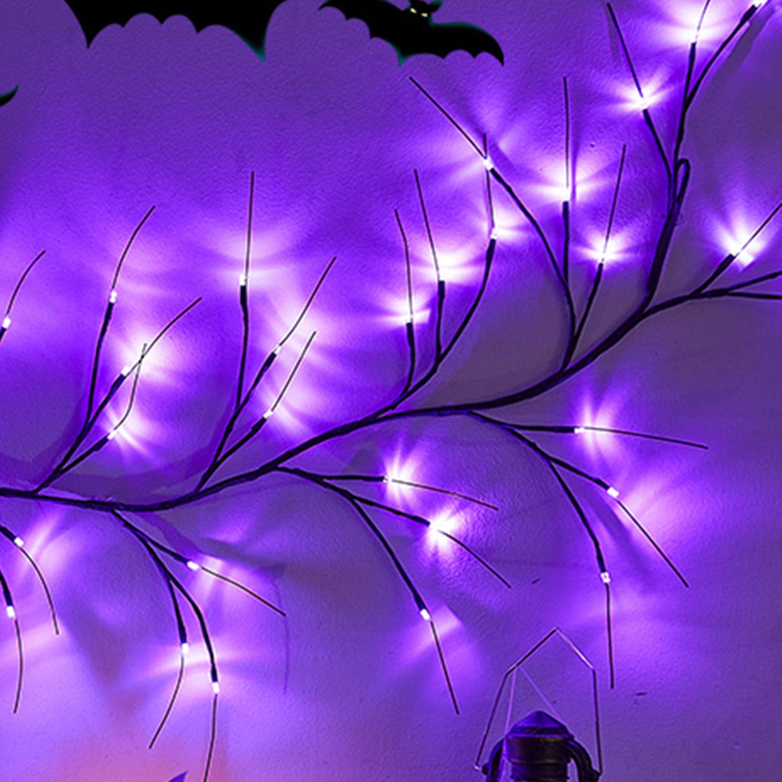 Halloween Außen für Lichterkette, Deko Garten Rutaqian Lichterkette Lichter Halloween Innen