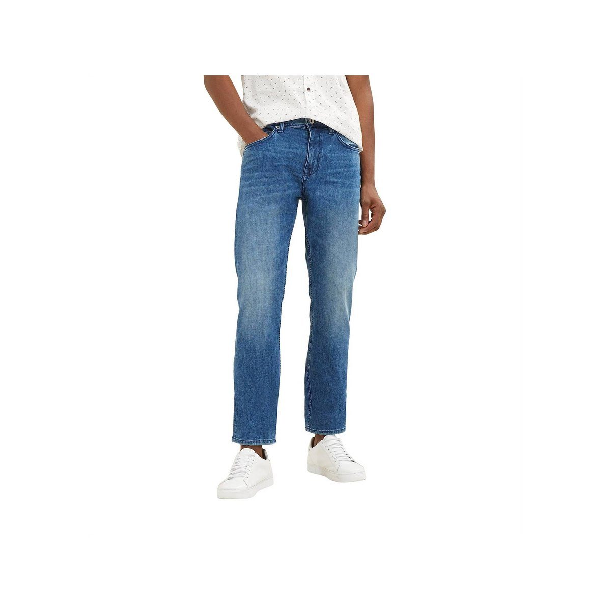 TOM TAILOR grau 5-Pocket-Jeans (1-tlg)