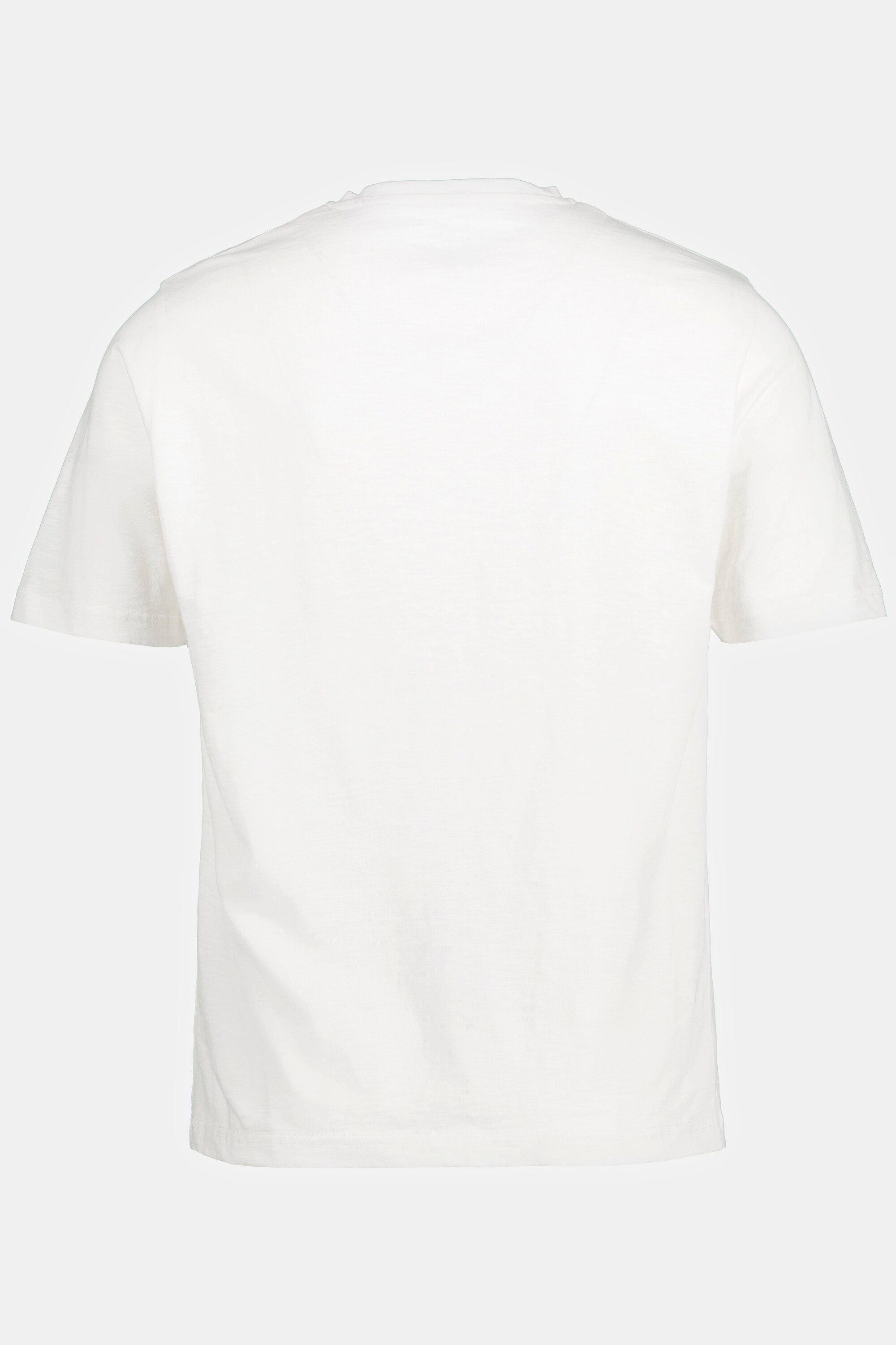 JP1880 T-Shirt T-Shirt Halbarm Basic Flammjersey V-Ausschnitt vanille