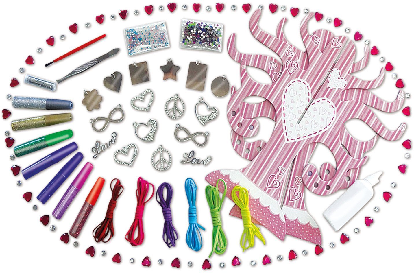Lena® Kreativset Metal Jewelry Crystal Gem, Made in Europe