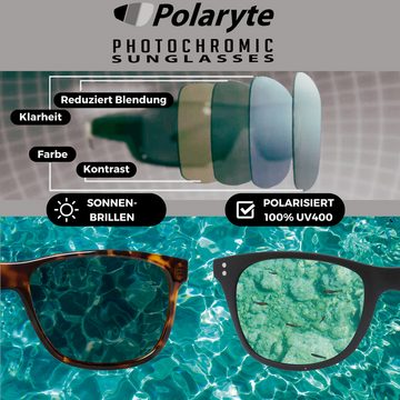 Best Direct® Sonnenbrille Polaryte Photochromic Sunglasses (Spar-Set, 1-St., mit Magnet Clip, 1er oder 2er Pack) selbsttönende, polarisierte Gläser, UV 400