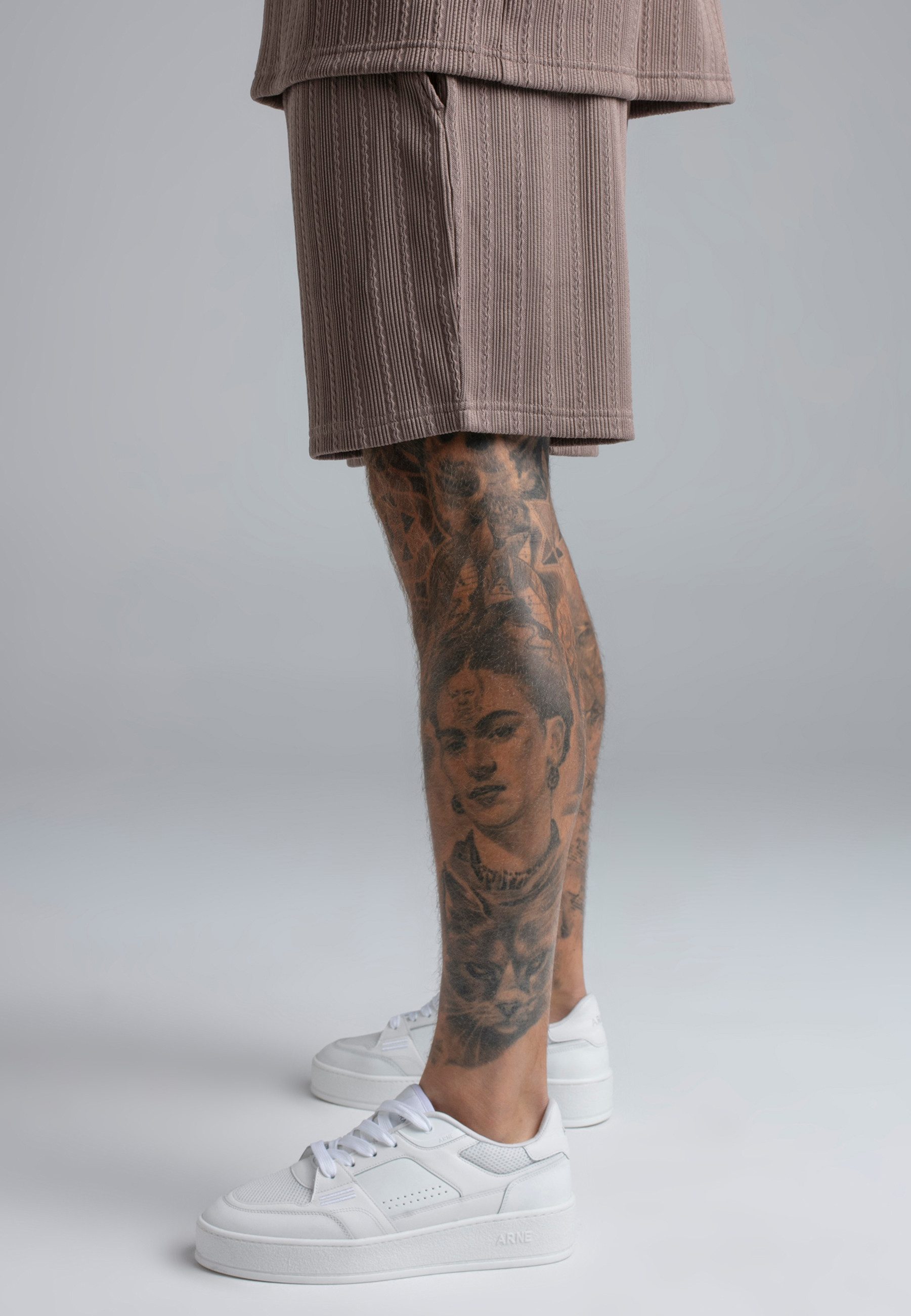 Siksilk Shorts SikSilk Herren Braun Textured Shorts