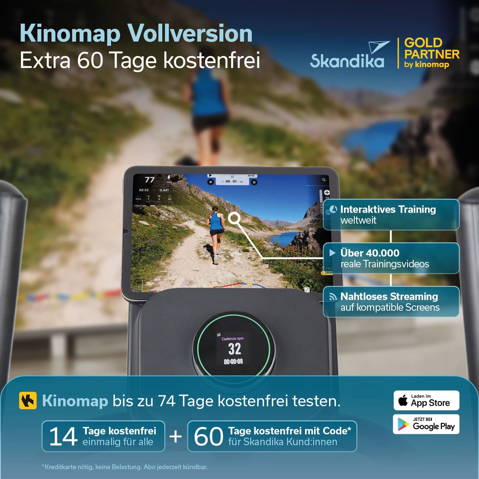 Skandika Crosstrainer Carbon P25-G, Heimtrainer mit Generator, klappbar, bis 150 kg (Magnetbremssystem, Schrittlänge 43 cm, Max. Pedalhöhe 45 cm), 23 Programme, App kompatibel, bis 135 kg, 16 Widerstandsstufen