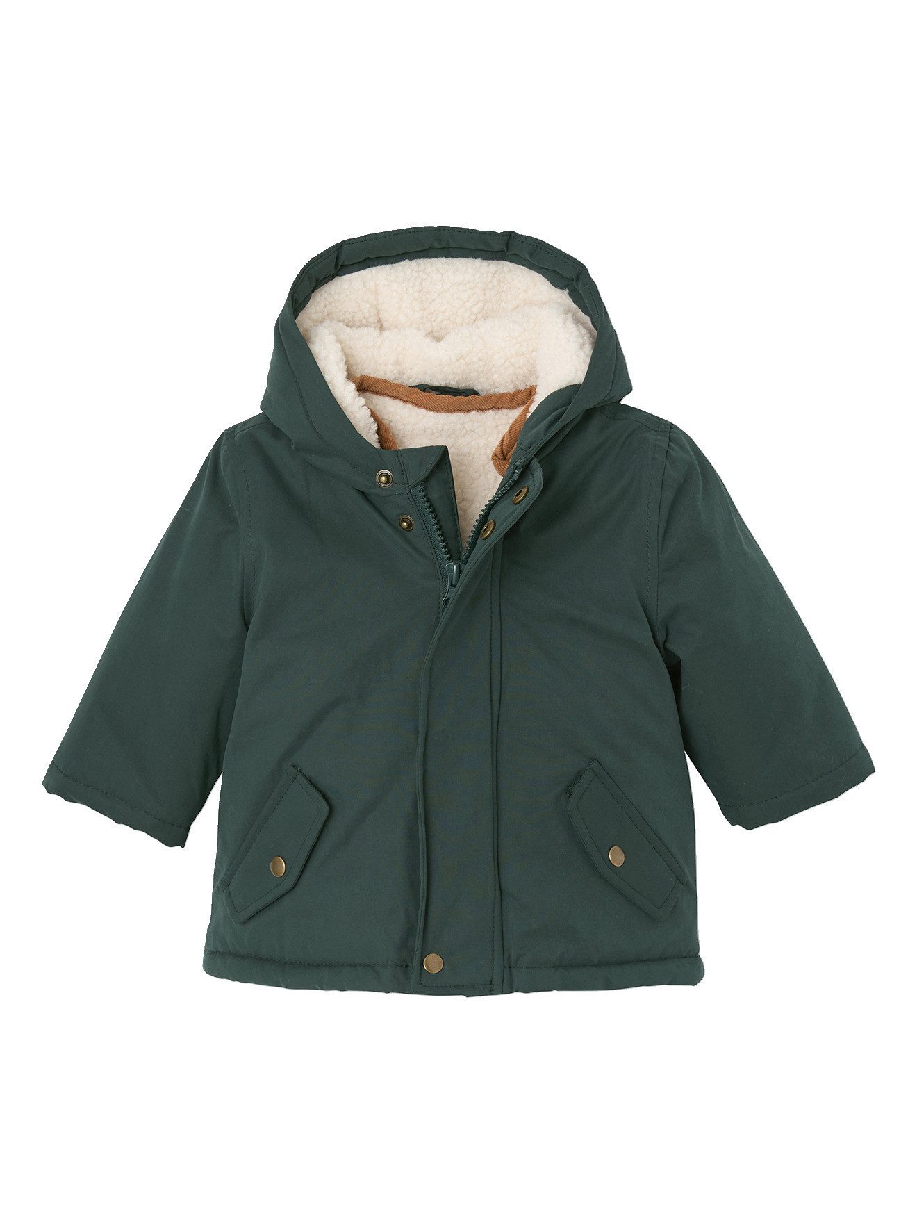 vertbaudet Parka Baby Winterjacke mit Fellweste, 3-in-1