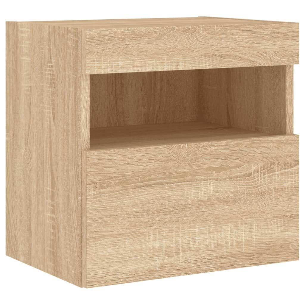 vidaXL TV-Wand TV-Wandschrank mit LED-Leuchten Sonoma-Eiche günstig online kaufen