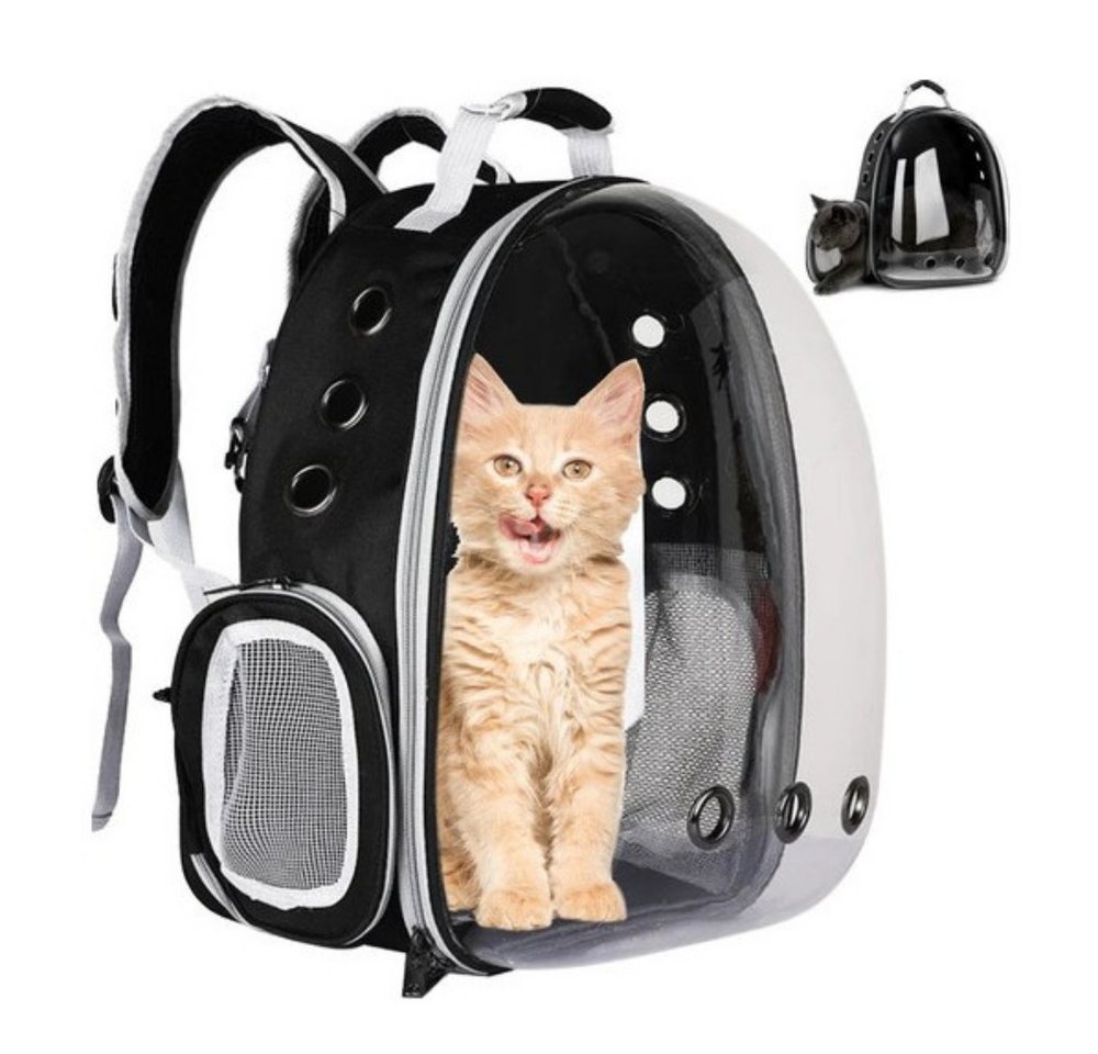 Purlov Tiertransportbox Katzen-/Hunderucksack Transporttasche bis 10 kg, robust, langlebig und leicht zu reinigen