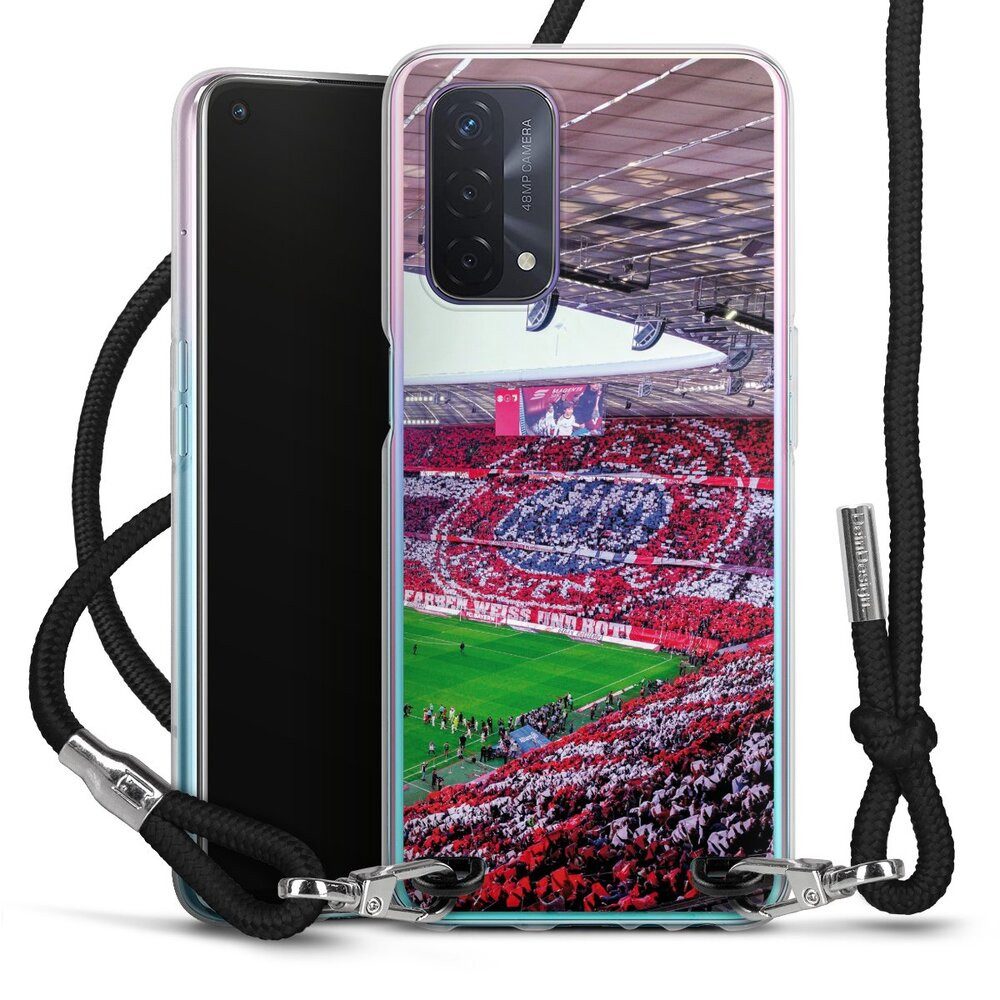 DeinDesign Handyhülle FCB Stadion FC Bayern München FCB Stadion Tribüne, Oppo A54 5G Handykette Hülle mit Band Case zum Umhängen