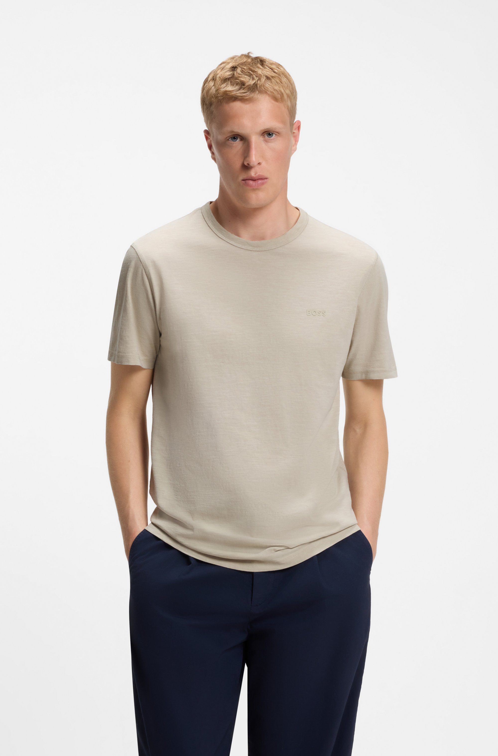 BOSS ORANGE T-Shirt Tegood Rundhalsausschnitt, Regular Fit, Logoschriftzug