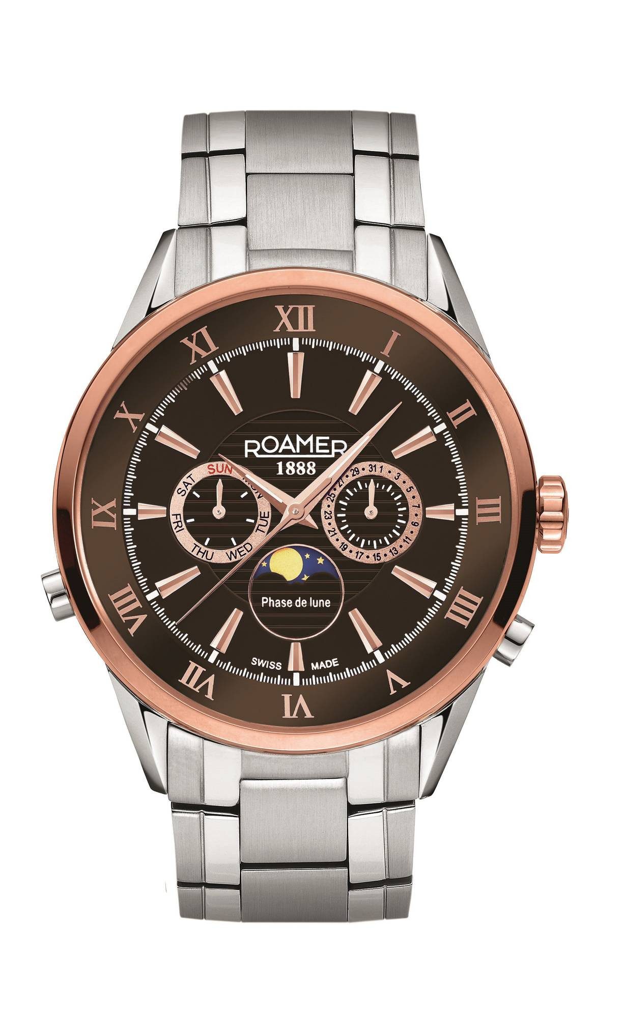 Roamer Schweizer Uhr Superior Moonphase