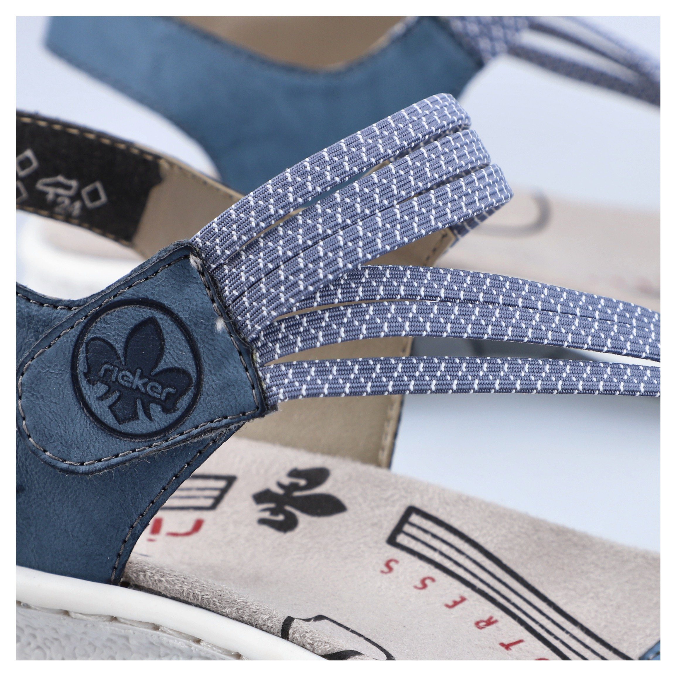 Rieker Riemchensandale Sommerschuh, Sandalette, Klettschuh, im Sportslook