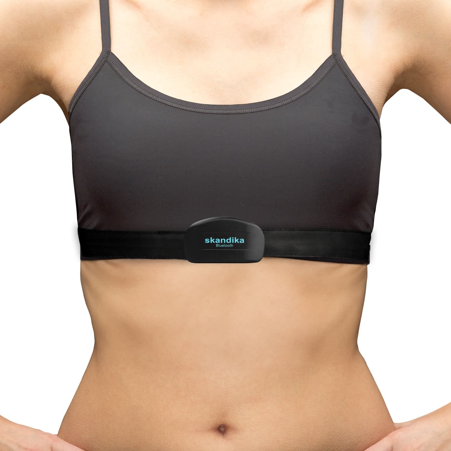 Skandika Brustgurt Pulsmesser Bluetooth, Herzfrequenzmesser für Sportgeräte, Pulsmessung, Herzfrequenzmesser für Sportgeräte